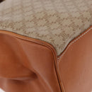 CELINE Macadam Canvas Hand Bag PVC Beige Gold Auth 186876-9