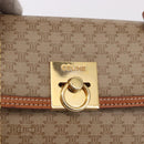 CELINE Macadam Canvas Hand Bag PVC Beige Gold Auth 186876-18