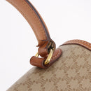 CELINE Macadam Canvas Hand Bag PVC Beige Gold Auth 186876-8