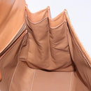 CELINE Macadam Canvas Hand Bag PVC Beige Gold Auth 186876-21