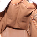 CELINE Macadam Canvas Hand Bag PVC Beige Gold Auth 186876-22