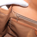 CELINE Macadam Canvas Hand Bag PVC Beige Gold Auth 186876-23