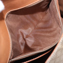 CELINE Macadam Canvas Hand Bag PVC Beige Gold Auth 186876-11