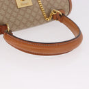 CELINE Macadam Canvas Hand Bag PVC Beige Gold Auth 186876-7