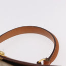 CELINE Macadam Canvas Hand Bag PVC Beige Gold Auth 186876-14