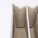 GIVENCHY Hand Bag Leather White Gold Auth 186878A-19