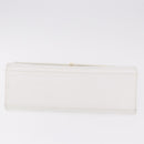 GIVENCHY Hand Bag Leather White Gold Auth 186878A-9
