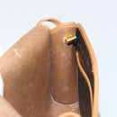 Christian Dior Honeycomb Canvas Shoulder Bag PVC Black Gold Auth 186880-20