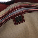 FENDI Zucca Canvas Hand Bag Black Brown Auth 186884-20