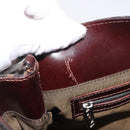 FENDI Zucca Canvas Hand Bag Black Brown Auth 186884-10