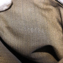 FENDI Zucca Canvas Hand Bag Black Brown Auth 186884-12
