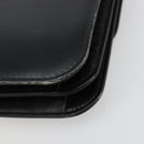 GUCCI Hand Bag Leather Black Gold Auth 186885-16