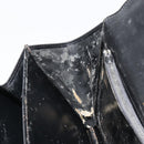 GUCCI Hand Bag Leather Black Gold Auth 186885-21