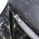 GUCCI Hand Bag Leather Black Gold Auth 186885-22