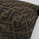 FENDI Zucca Canvas Mamma Baguette Shoulder Bag Black Brown Auth 186886V-9