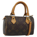 LOUIS VUITTON Monogram Mini Speedy Hand Bag M41534 LV Auth 186889-1