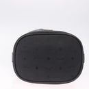 MCM Vicetos Logogram Shoulder Bag PVC Black Gold Auth 186891-12