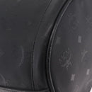 MCM Vicetos Logogram Shoulder Bag PVC Black Gold Auth 186891-15