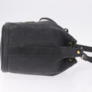 MCM Vicetos Logogram Shoulder Bag PVC Black Gold Auth 186891-4