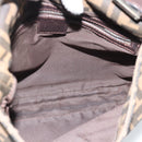 FENDI Zucca Canvas Shoulder Bag Black Brown Auth 186892V-11