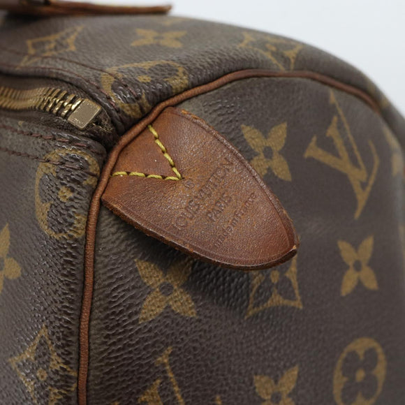 LOUIS VUITTON Monogram Speedy 25 Hand Bag M41528 LV Auth 186893