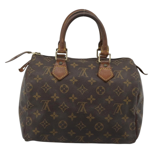 LOUIS VUITTON Monogram Speedy 25 Hand Bag M41528 LV Auth 186893
