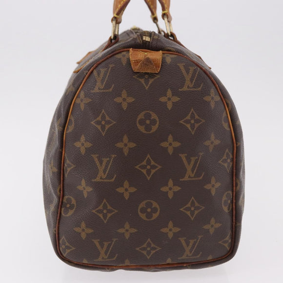 LOUIS VUITTON Monogram Speedy 30 Hand Bag M41526 LV Auth 186894