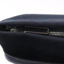 FENDI Mamma Baguette Shoulder Bag Canvas Navy Silver Auth 186897V-17