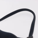 FENDI Mamma Baguette Shoulder Bag Canvas Navy Silver Auth 186897V-8