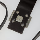 FENDI Zucca Canvas Mamma Baguette Shoulder Bag Black Brown Auth 186900SAM-9
