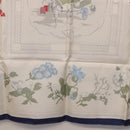 HERMES Carre 90 Scarf ""Quai aux Fleurs"" Silk Blue White Auth 186912M-21
