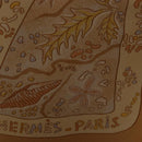 HERMES Carre 90 Scarf ""Chemins de Garrigue"" Silk Beige Yellow Auth 186915M-11