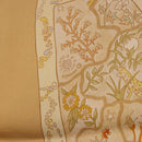 HERMES Carre 90 Scarf ""Chemins de Garrigue"" Silk Beige Yellow Auth 186915M-12