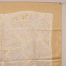 HERMES Carre 90 Scarf ""Chemins de Garrigue"" Silk Beige Yellow Auth 186915M-16