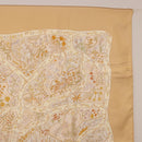 HERMES Carre 90 Scarf ""Chemins de Garrigue"" Silk Beige Yellow Auth 186915M-4