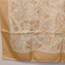 HERMES Carre 90 Scarf ""Chemins de Garrigue"" Silk Beige Yellow Auth 186915M-8