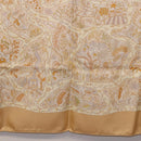 HERMES Carre 90 Scarf ""Chemins de Garrigue"" Silk Beige Yellow Auth 186915M-9