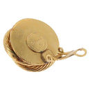 CHANEL Pearl Earring Metal Gold White CC Auth 186929-4