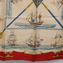 HERMES Carre 90 Scarf Silk Beige Red Auth 186939-9