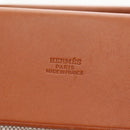 HERMES Her Bag Tote Bag Canvas Beige Brown Auth 186943V-16