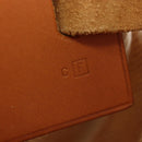 HERMES Her Bag Tote Bag Canvas Beige Brown Auth 186943V-24
