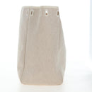 HERMES Her Bag Tote Bag Canvas Beige Brown Auth 186943V-27