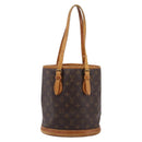 LOUIS VUITTON Monogram Bucket PM Shoulder Bag M42238 LV Auth 186954-13