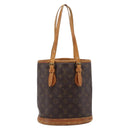 LOUIS VUITTON Monogram Bucket PM Shoulder Bag M42238 LV Auth 186954-2
