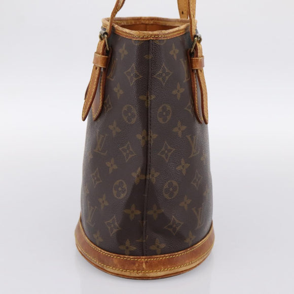LOUIS VUITTON Monogram Bucket PM Shoulder Bag M42238 LV Auth 186954