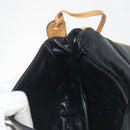 CELINE Shoulder Bag Leather Black Gold Auth 186955-19