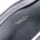 Christian Dior Trotter Canvas Shoulder Bag Black Gold Auth 186956-16