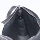 Christian Dior Trotter Canvas Shoulder Bag Black Gold Auth 186956-18