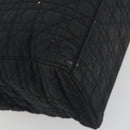 Christian Dior Canage Hand Bag Canvas Black Gold Auth 186960-9