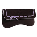 Miu Miu Clutch Bag Suede Brown Silver Auth 186970-1